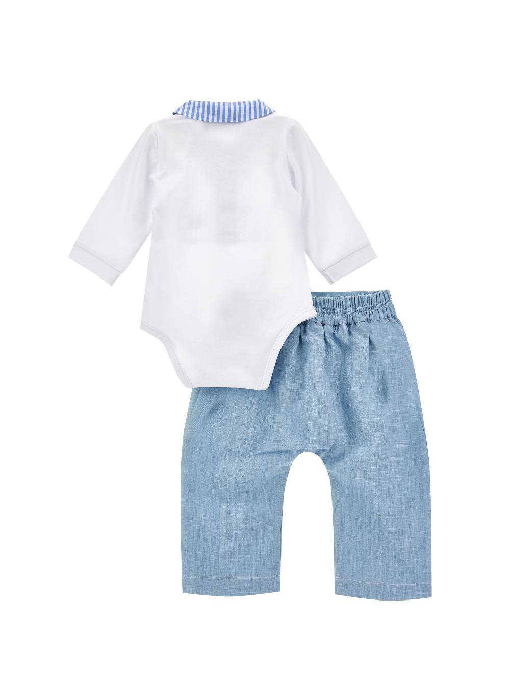 Monnalisa Completino due pezzi chambray Moda