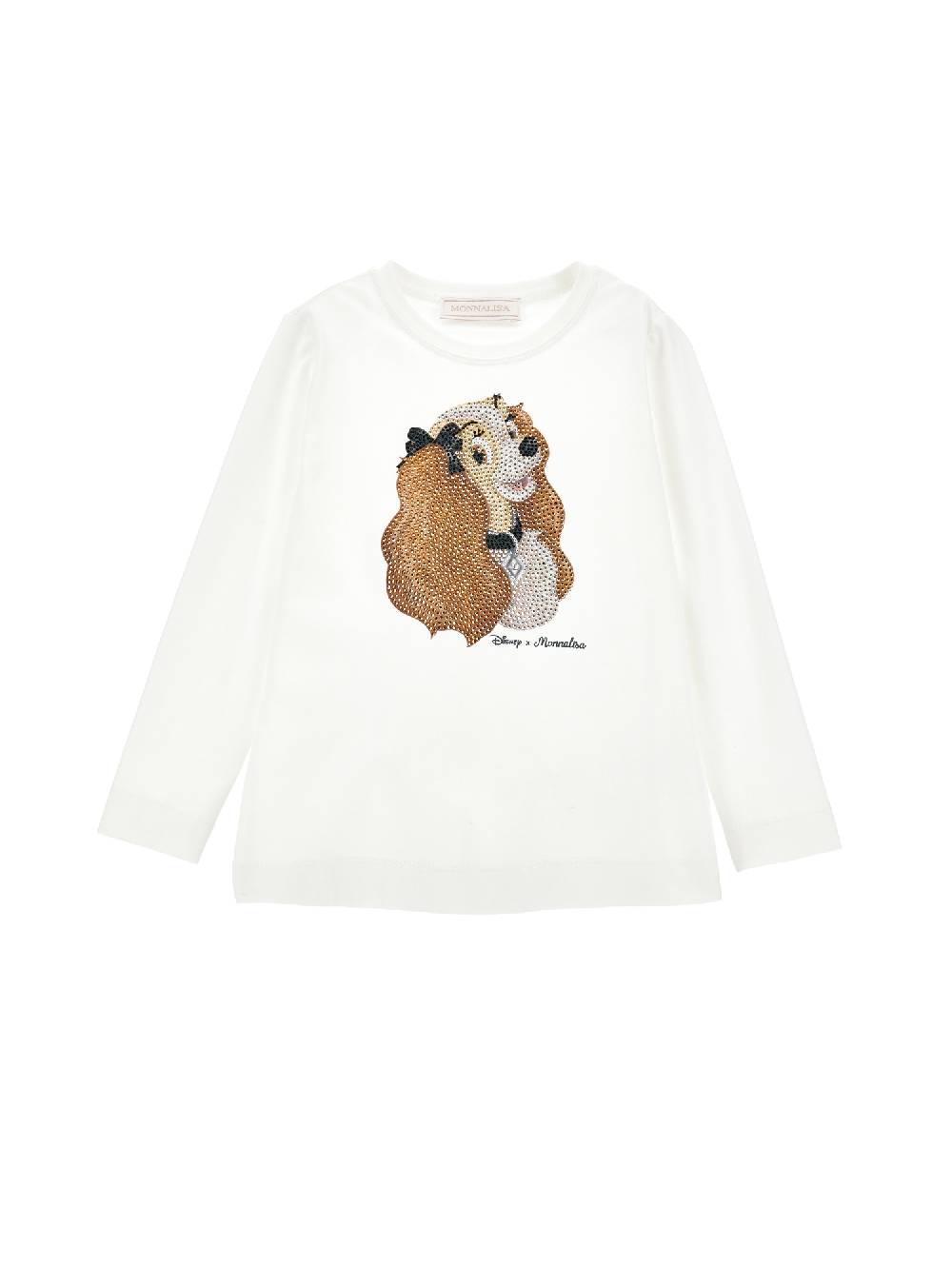 Monnalisa T-shirt Lilli e il Vagabondo strass