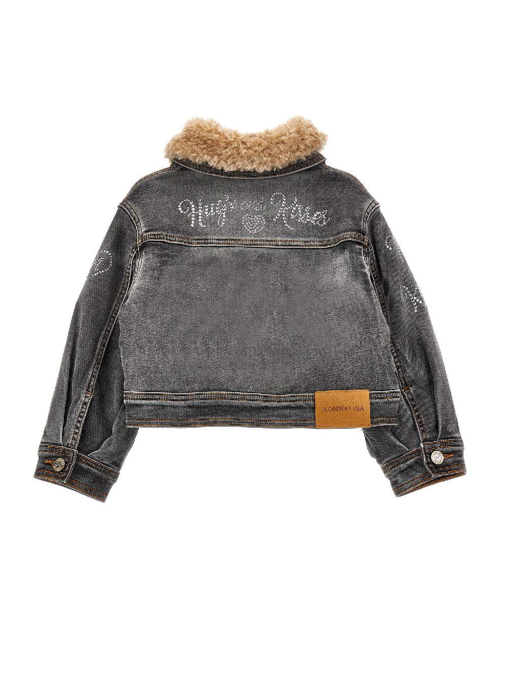 Monnalisa Giubbetto jeans colletto peluche Italia