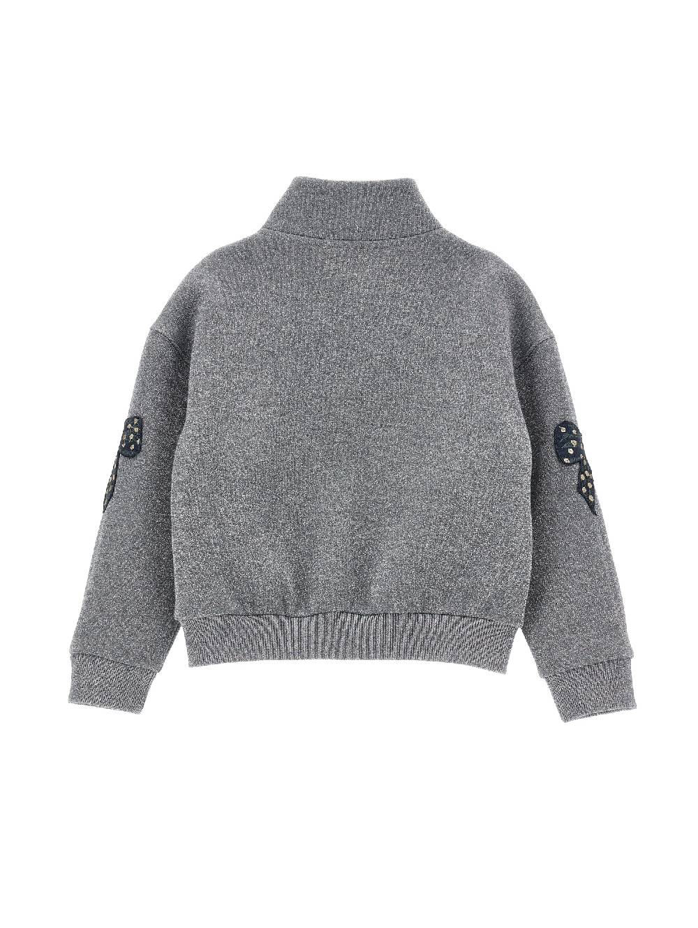 Monnalisa Felpa lurex con fiocchi Qualità