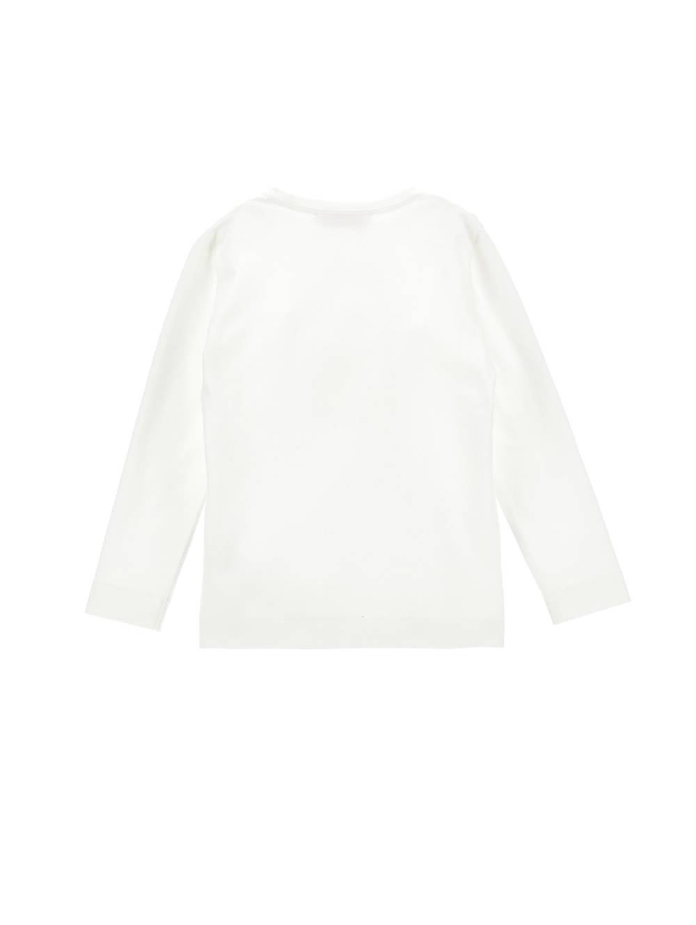 Monnalisa T-shirt cotone stampata con logo strass Vendita