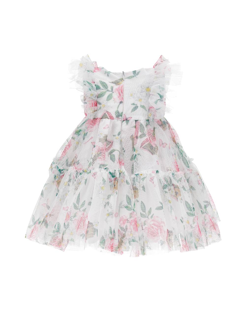Monnalisa Abito tulle floreale Consegna Veloce