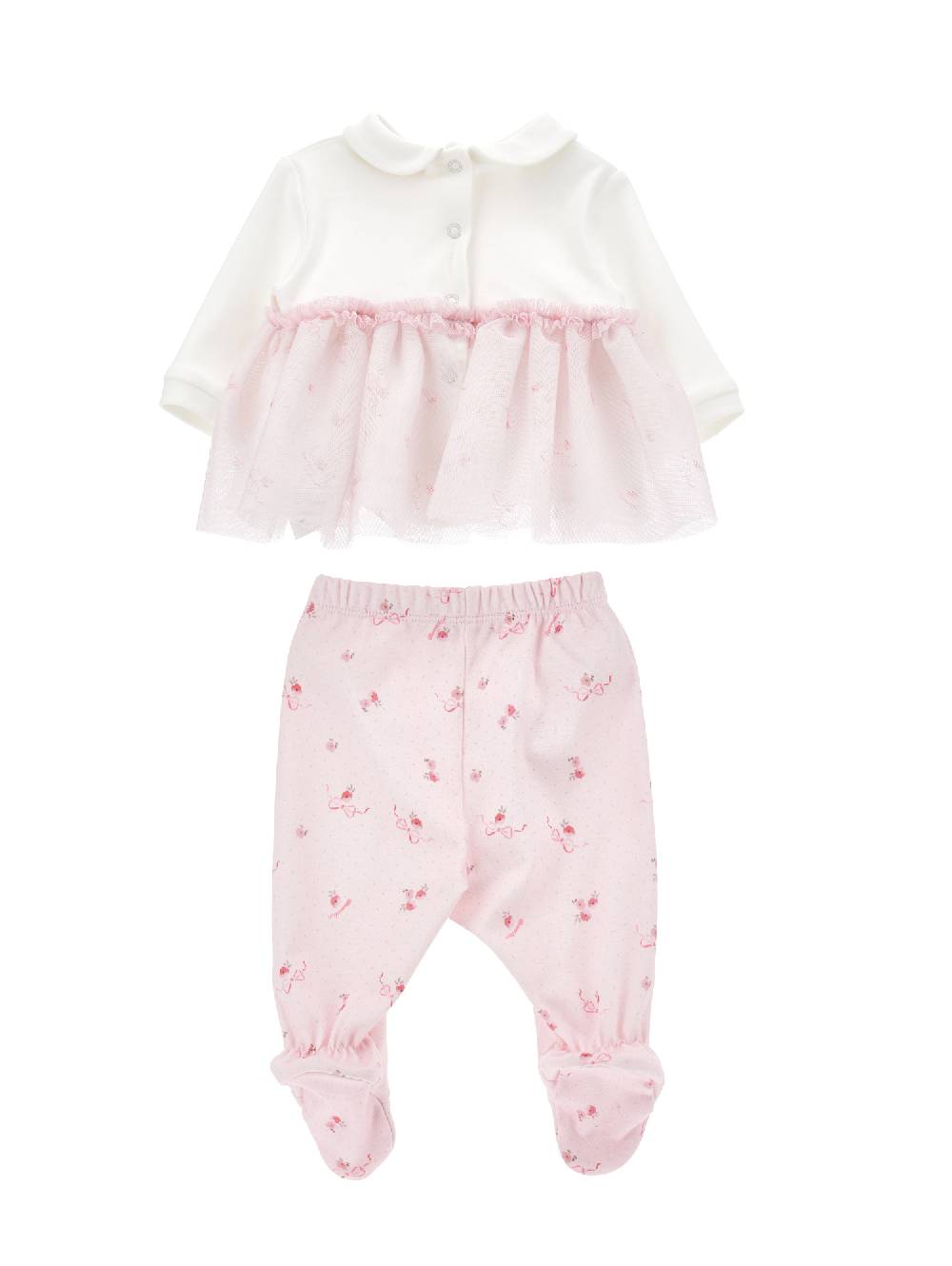 Monnalisa Completo 2 pezzi tulle stampato Vendite Flash