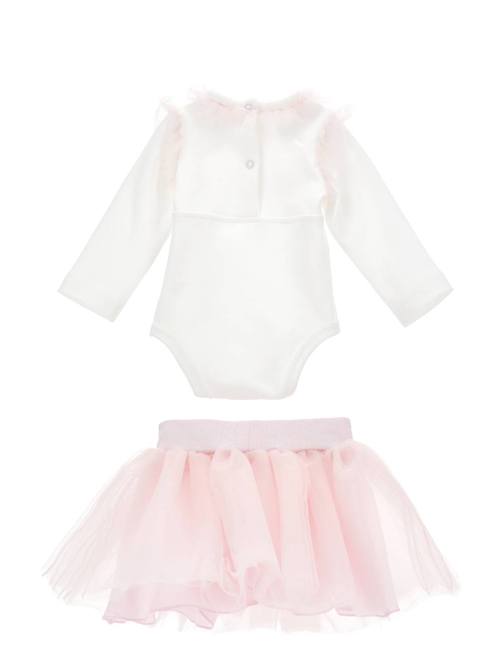 Monnalisa Completo 2 pezzi con tulle e fiore applicato 2025