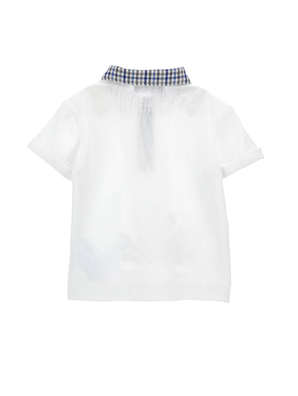 Monnalisa Polo piquet con colletto check Novità