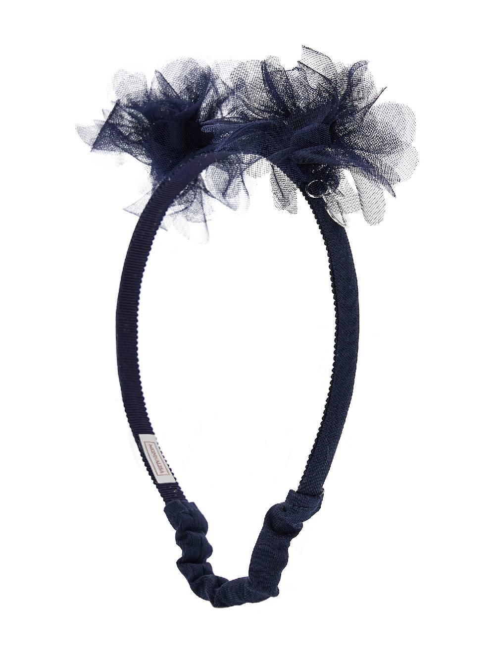 Monnalisa Cerchietto per capelli in tulle pom pon Vendite Flash