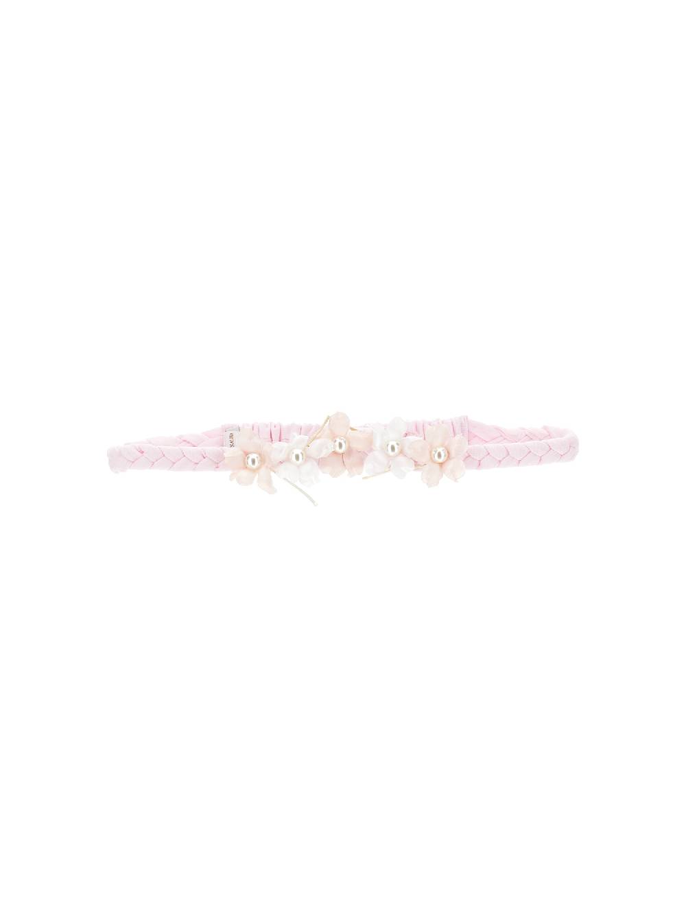 Monnalisa Coroncina per capelli in cotone e fiori