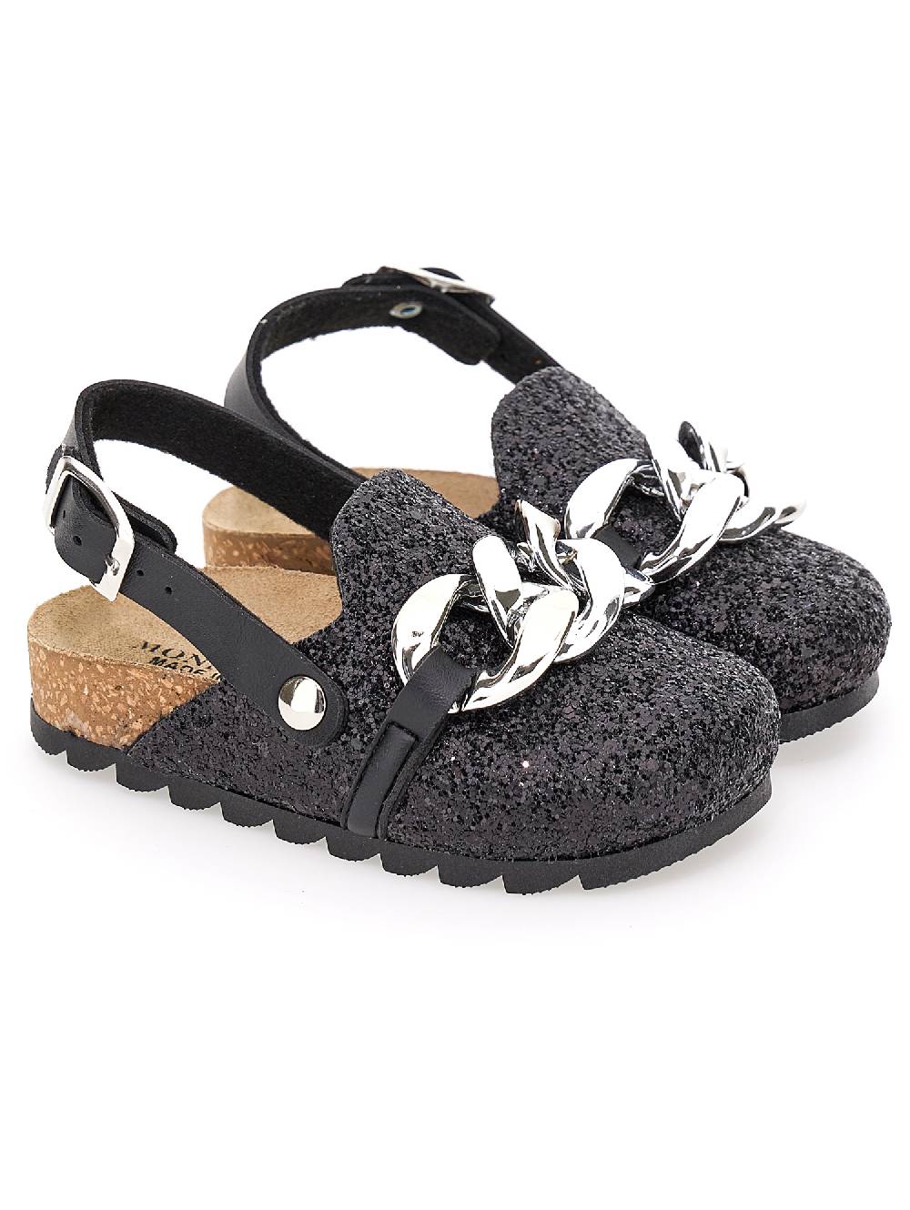 Monnalisa Sandali glitter con catena Acquista Ora