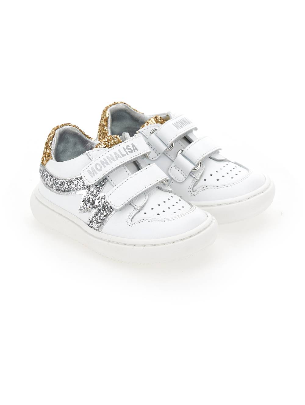 Monnalisa Sneakers pelle e glitter Presa