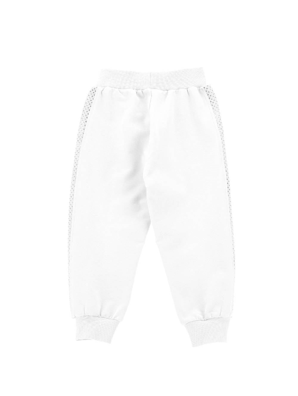 Monnalisa Jogger ricamato con strass Italy
