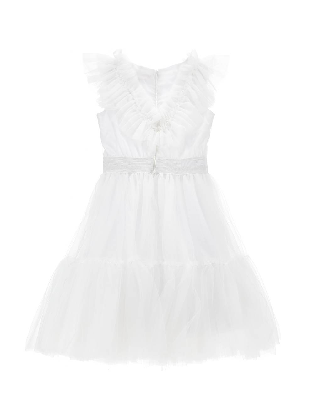 Monnalisa Abito tulle mano seta con strass In Linea