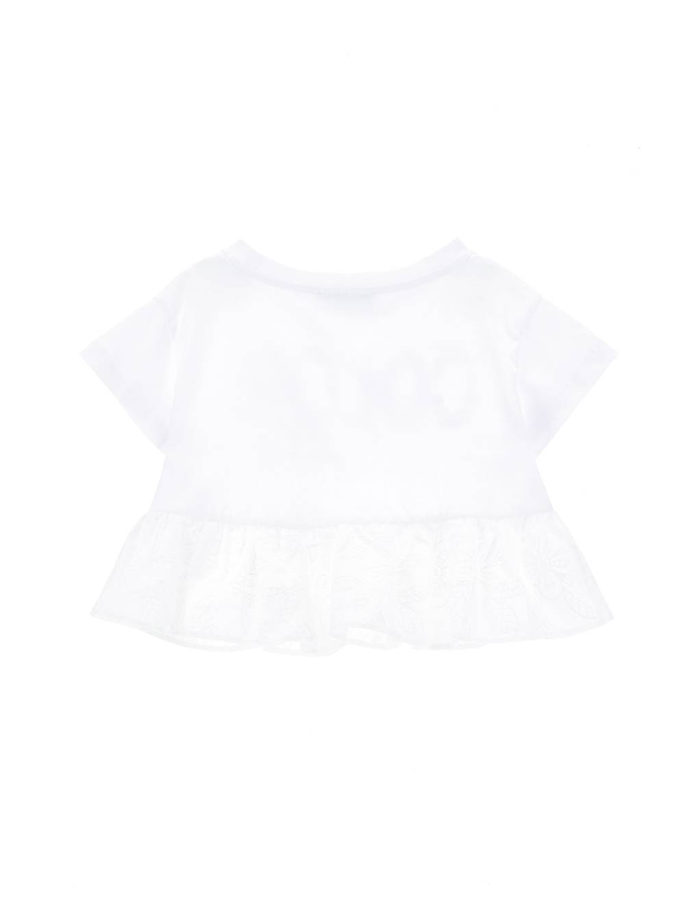 Monnalisa T-shirt con gala ricamata Vendita