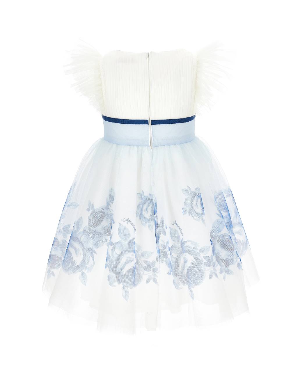 Monnalisa Abito tulle con rose degradé Fino Al -60%