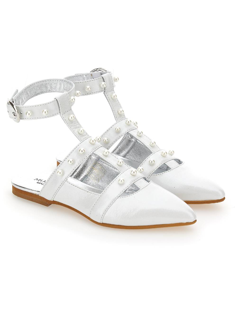 Monnalisa Slingback pelle con perle Enormi risparmi