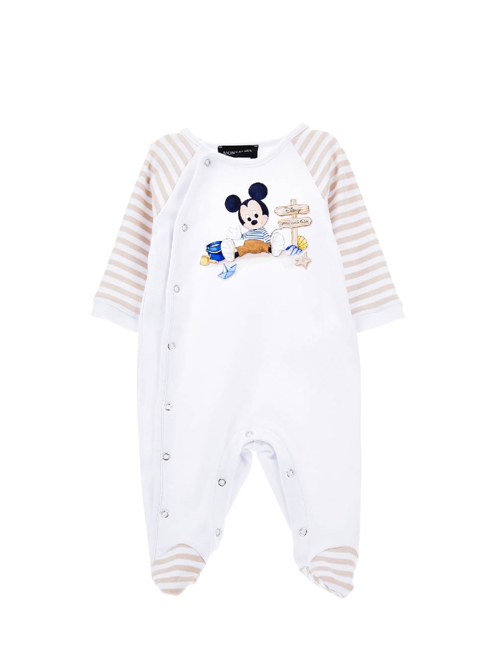 Monnalisa Tutina maniche righe Mickey