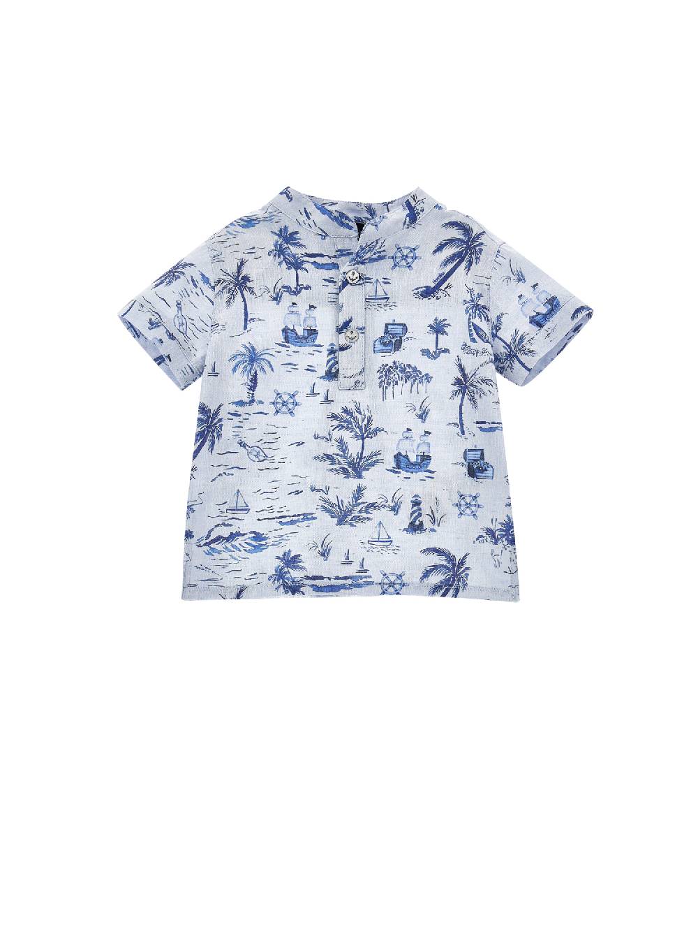 Monnalisa Camicia stampa marine tela Cyber Monday