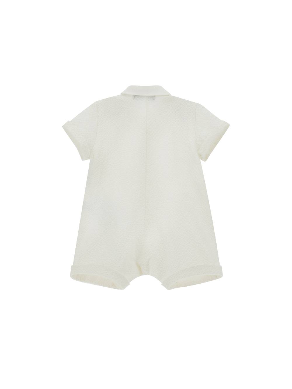 Monnalisa Pagliaccetto seersucker con plastron Offerta migliore