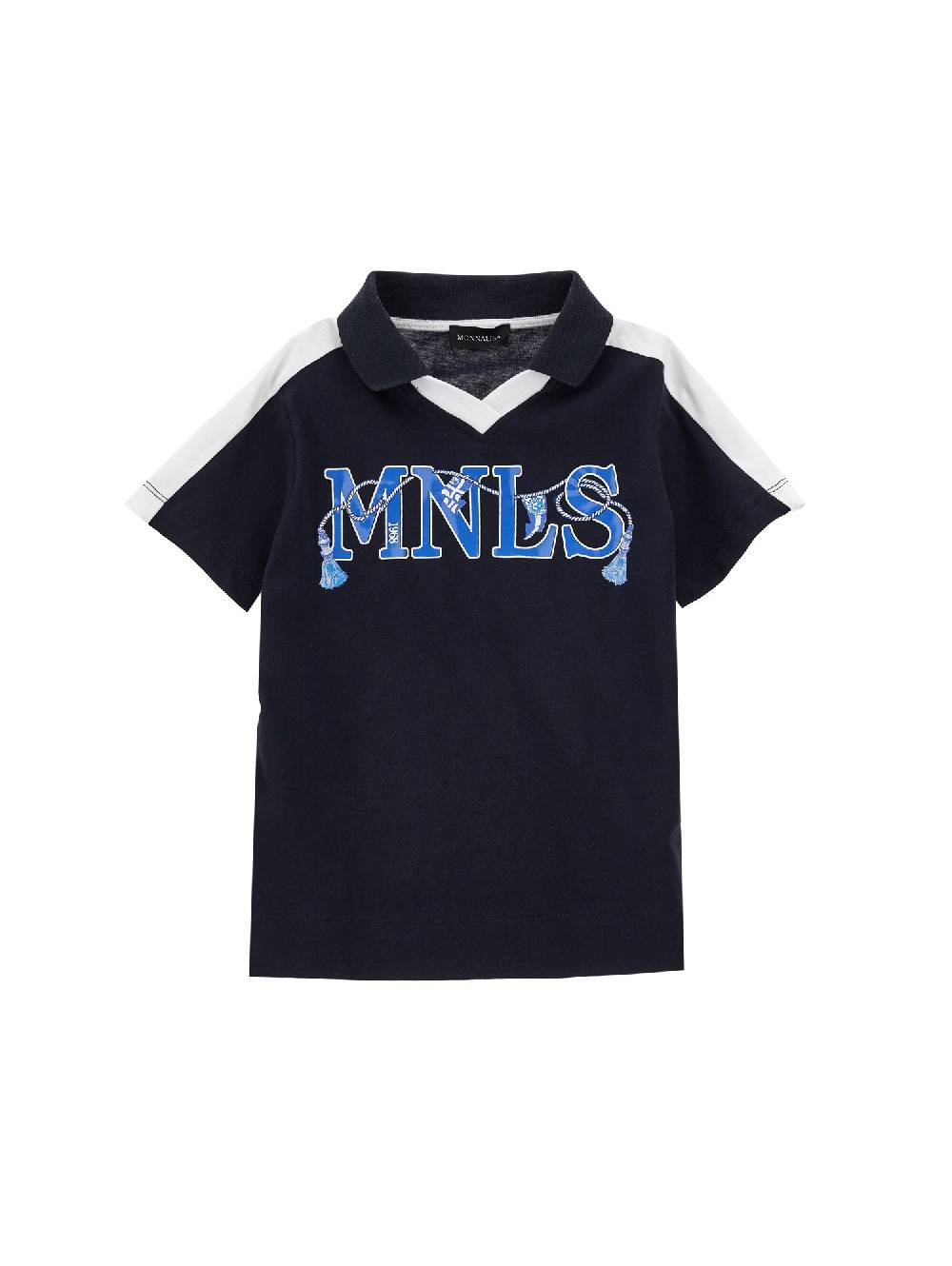 Monnalisa T-shirt colletto maglia da calciatore