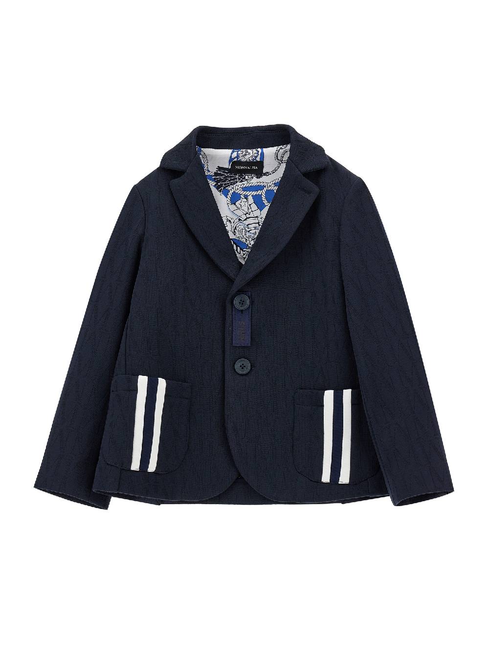 Monnalisa Blazer tela delavé tre bottoni