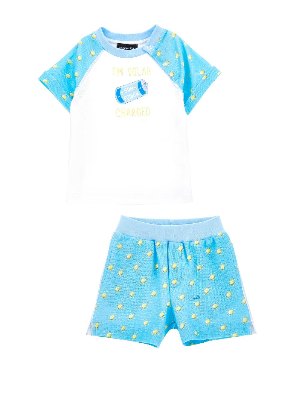 Monnalisa Completo t-shirt e shorts in piquet Online
