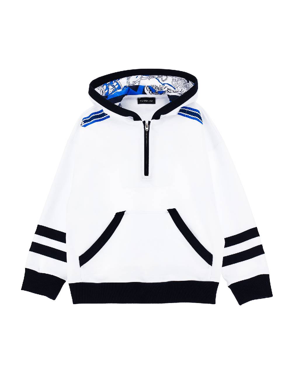 Monnalisa Felpa chiusa con cappuccio nautico Outlet