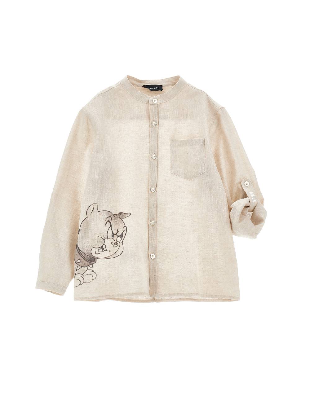 Monnalisa Camicia lino Spike Prezzo di fabbrica