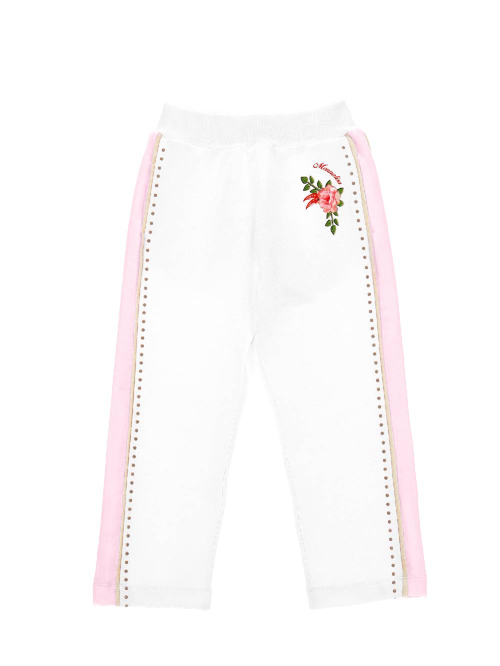 Monnalisa Jogger felpa con borchiette Offerta esclusiva