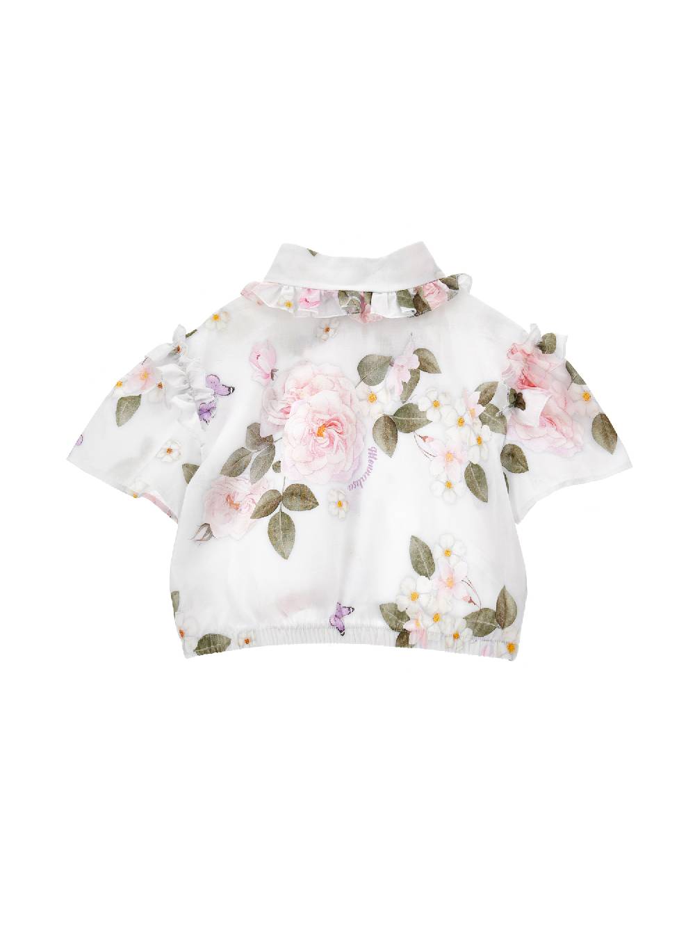 Monnalisa Camicia mussola floreale Liquidazione