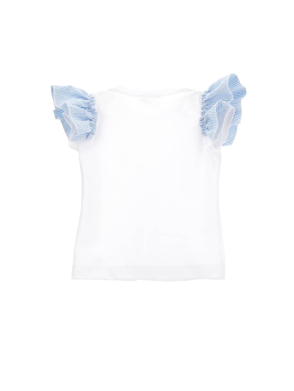Monnalisa T-shirt cotone organico volants Ultimo giorno