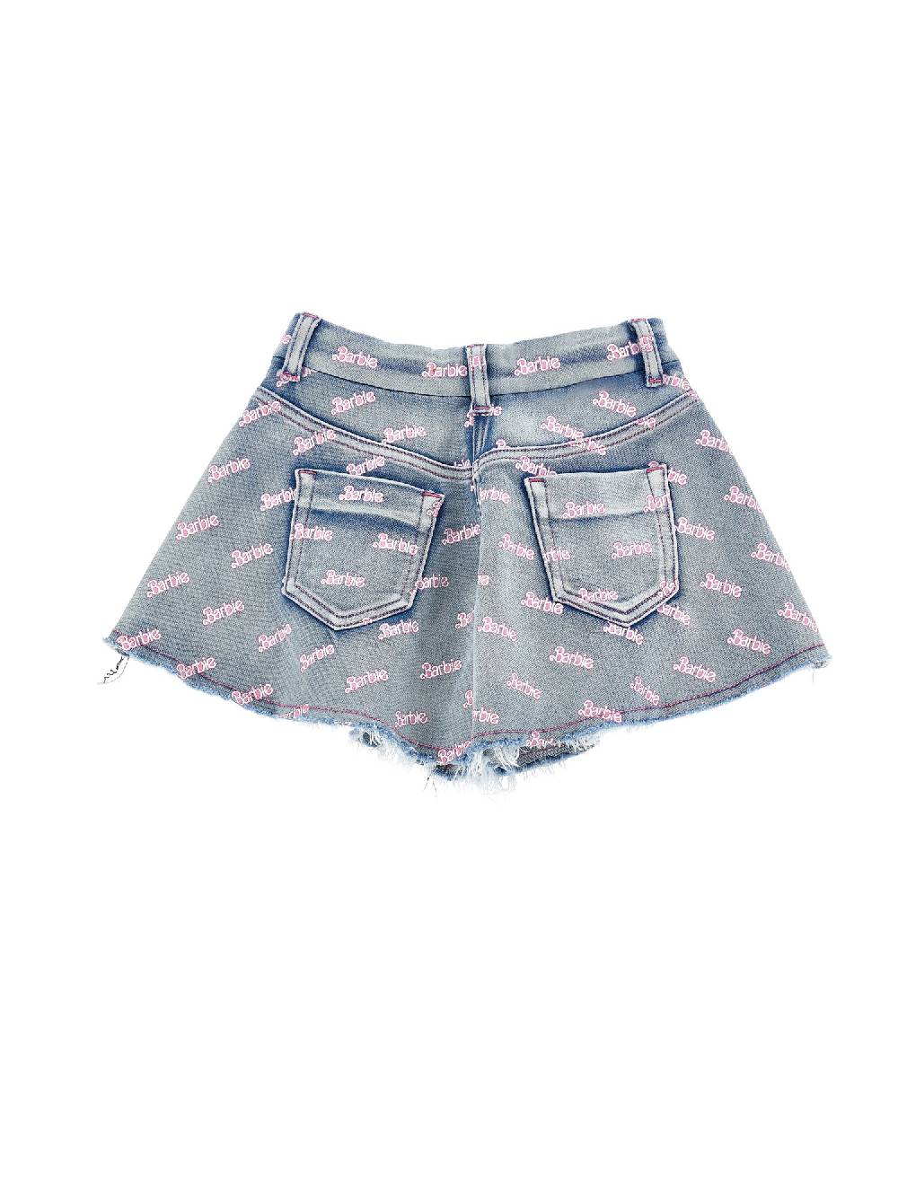 Monnalisa Shorts denim Barbie Sottocosto