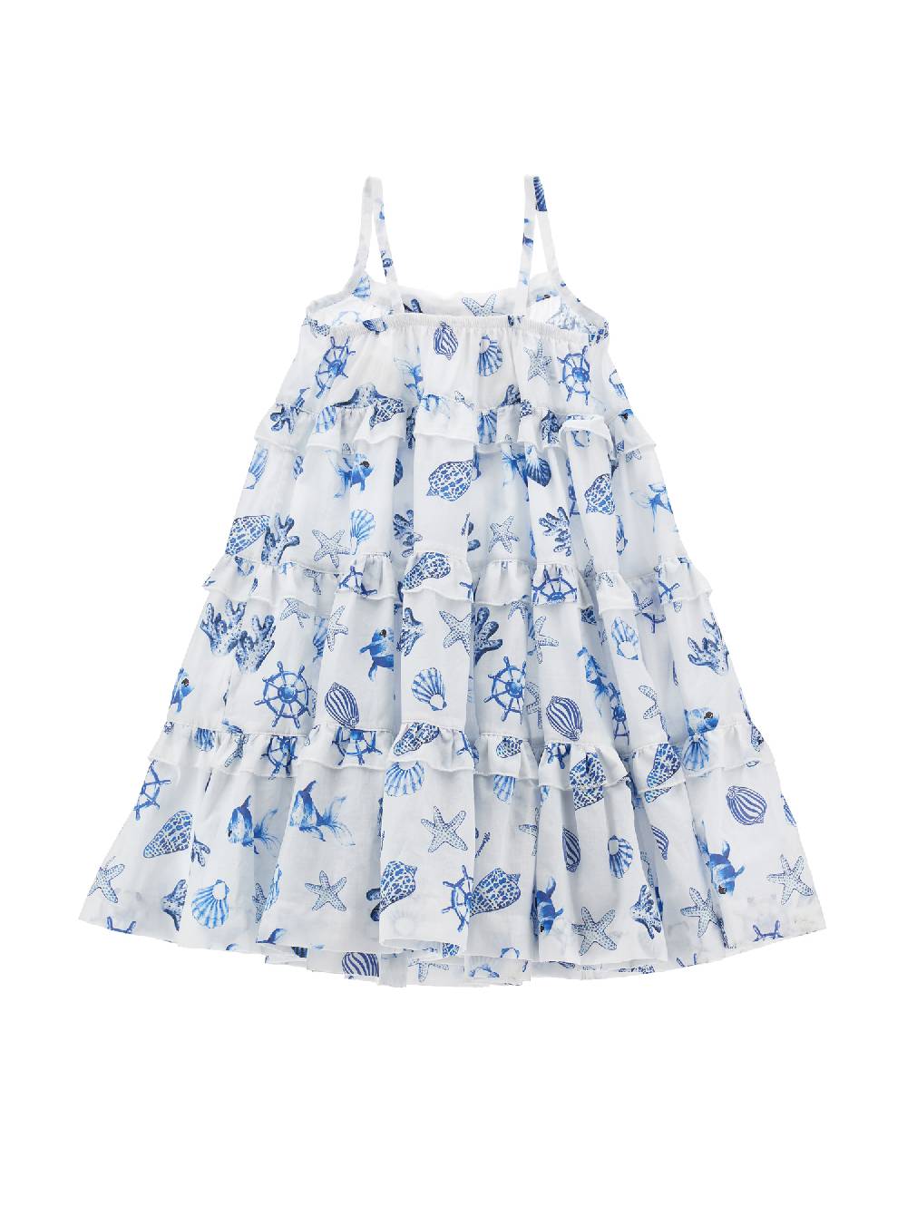 Monnalisa Prendisole mussola stampa marine Flash Sale