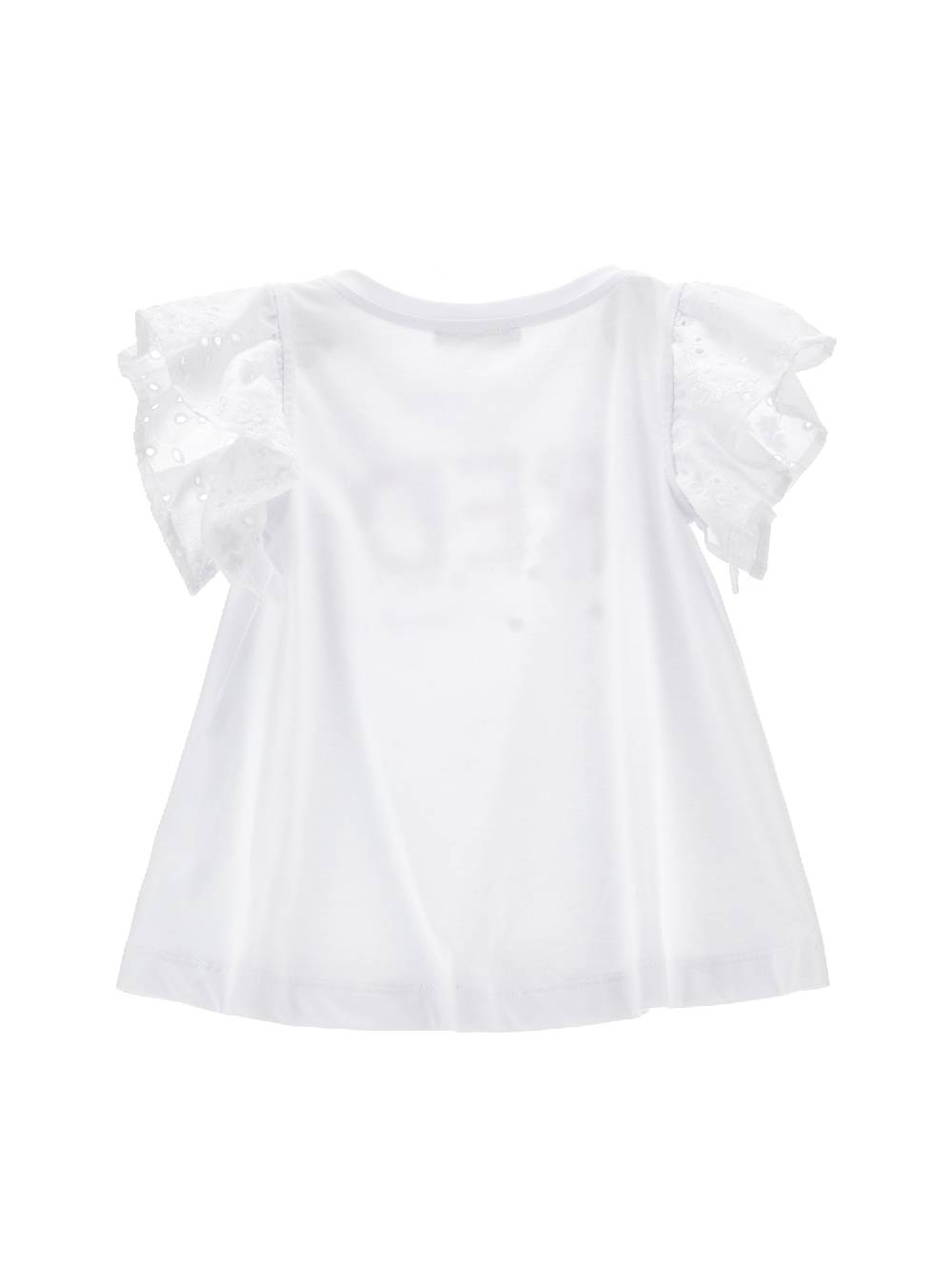 Monnalisa T-shirt cotone organico sangallo Offerta migliore