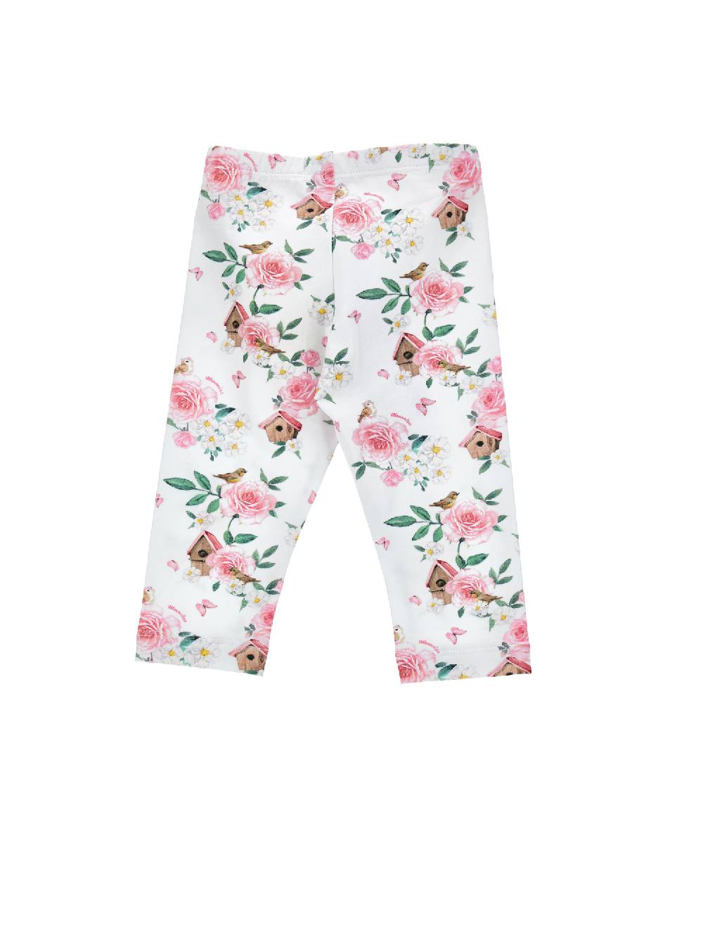 Monnalisa Leggings cotone stampa floreale Black Friday Prezzi