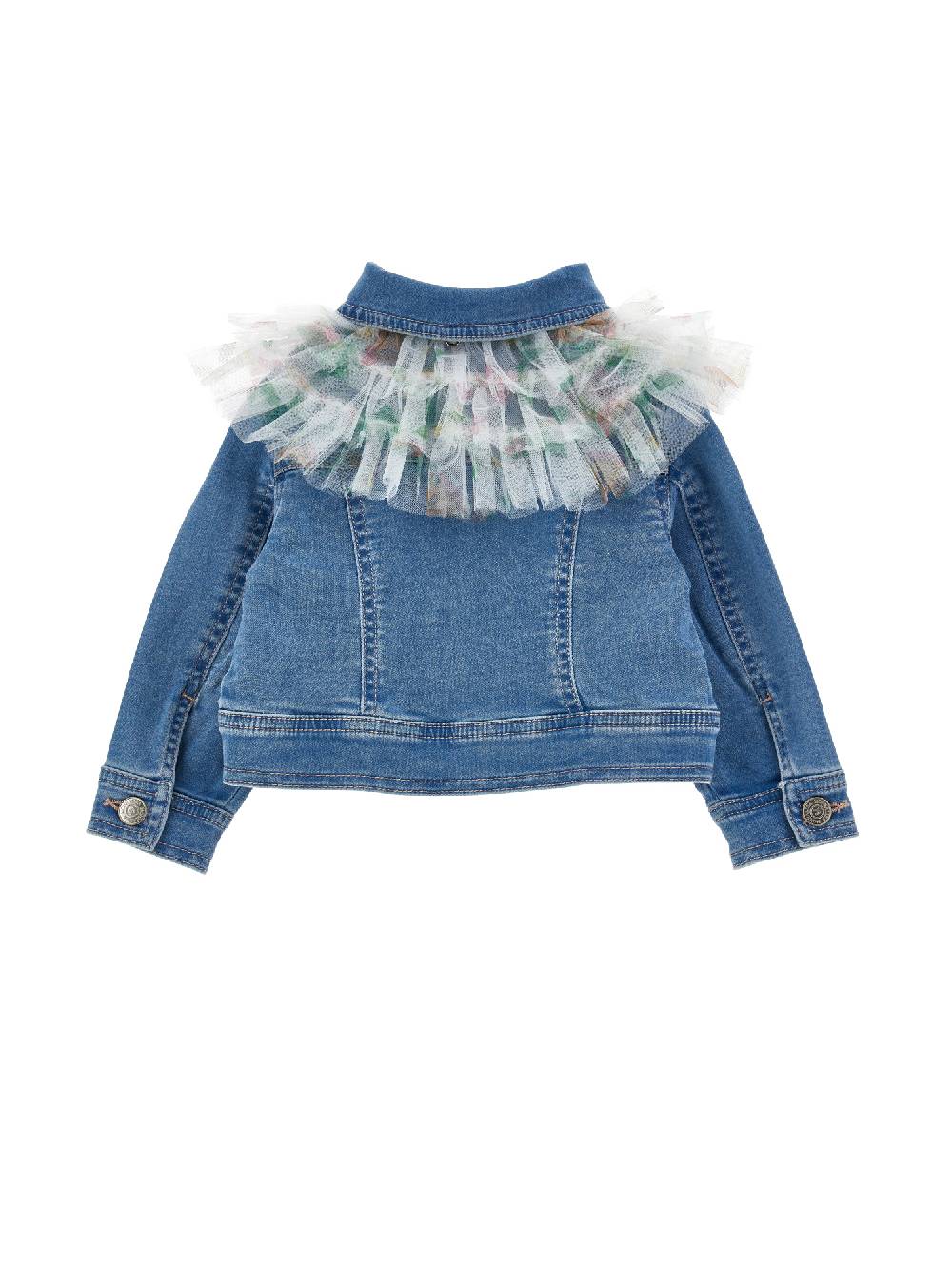 Monnalisa Giacchino denim con galette 2025