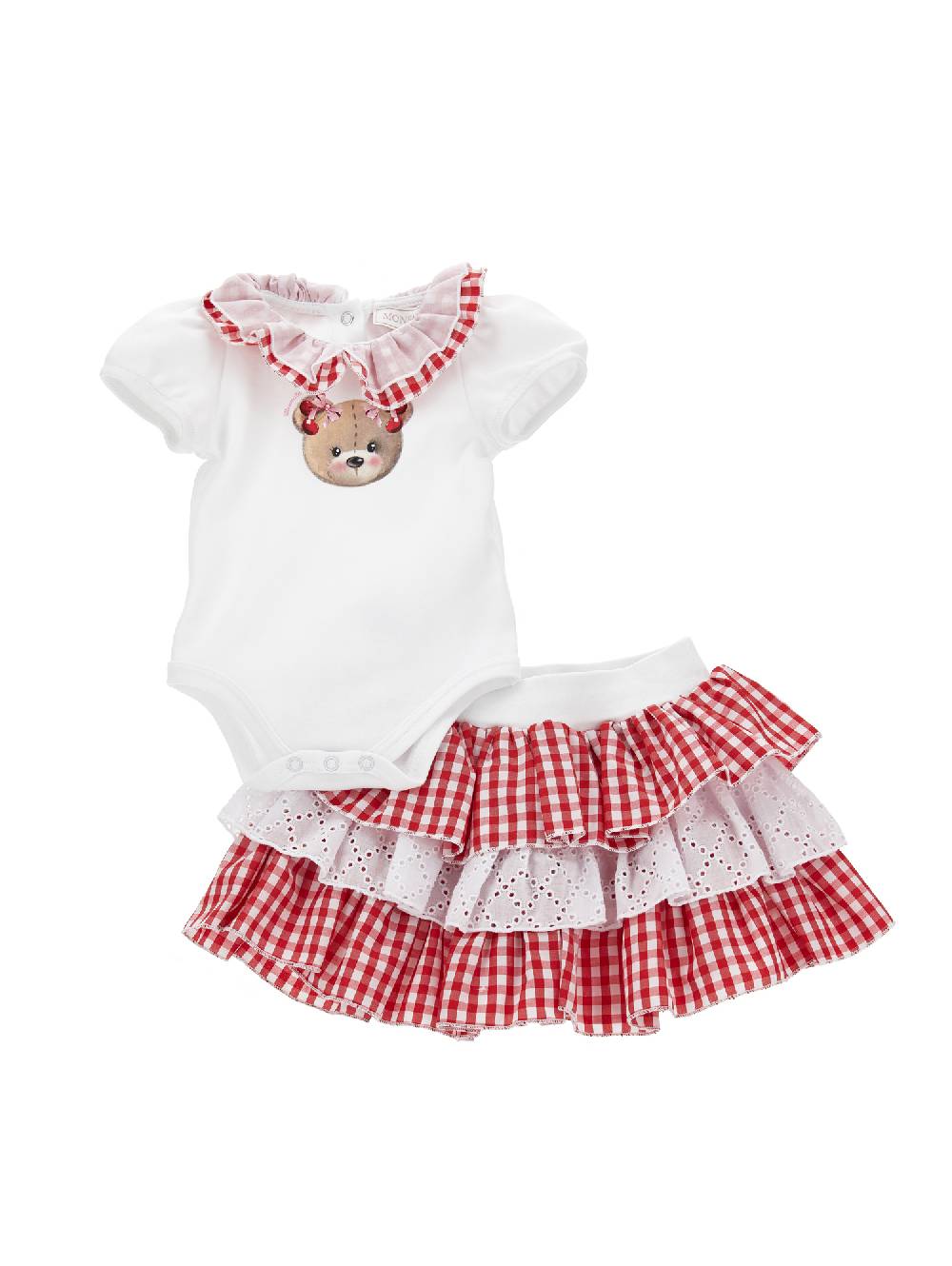 Monnalisa Completo due pezzi vichy Saldi Di Fabbrica