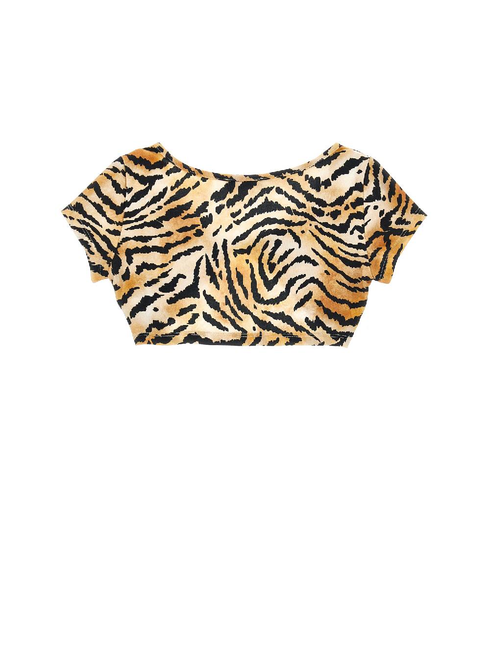 Monnalisa Top cropped tigrato Vendite Flash