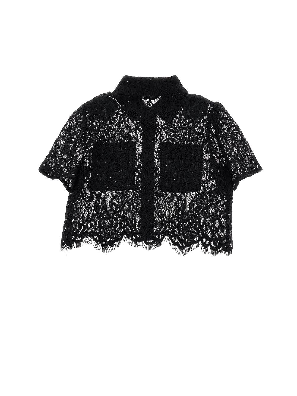 Monnalisa Camicia pizzo cropped Spedizione gratuita
