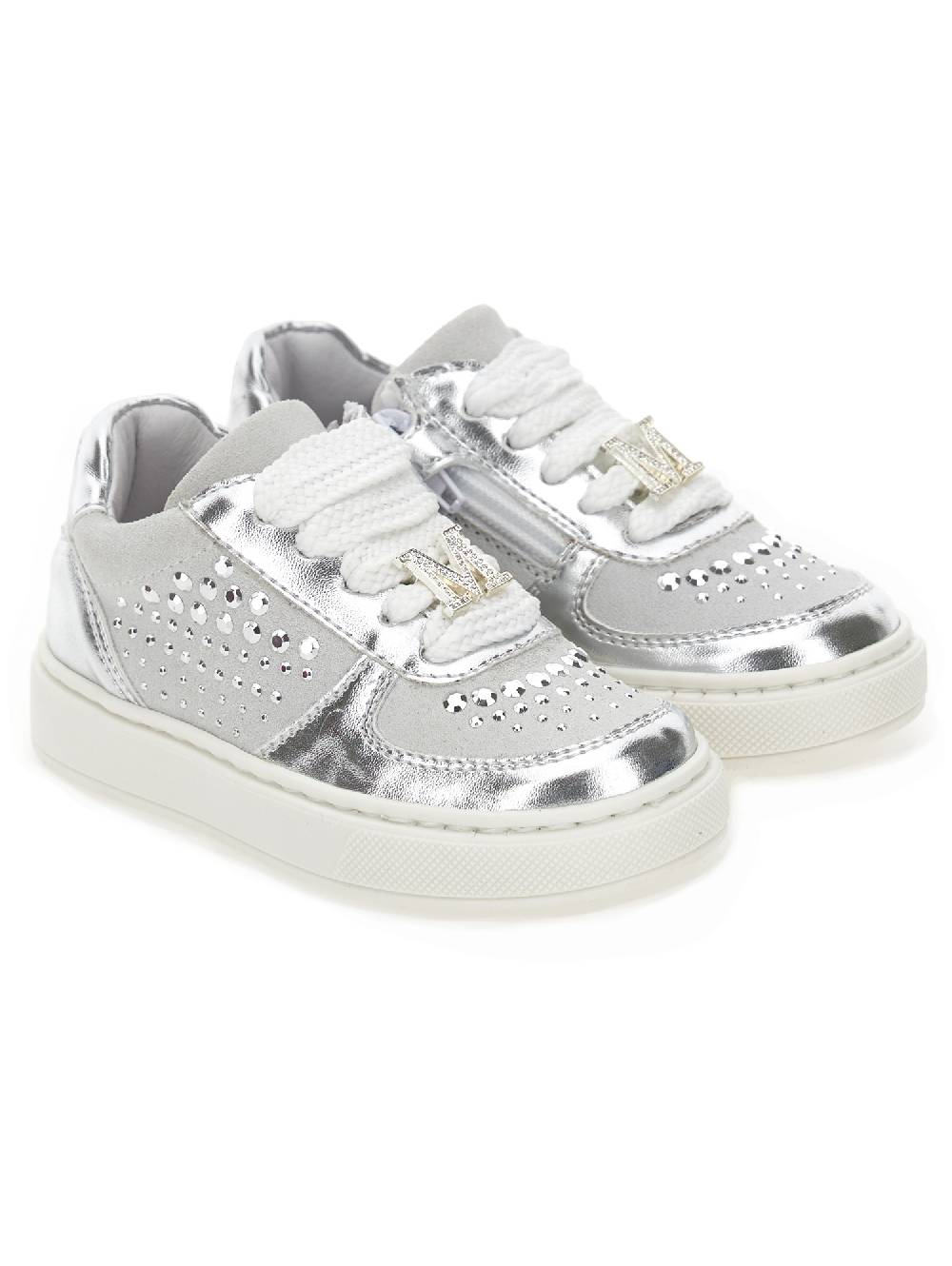Monnalisa Sneakers lamina e strass Comprane uno, ottenene uno gratis