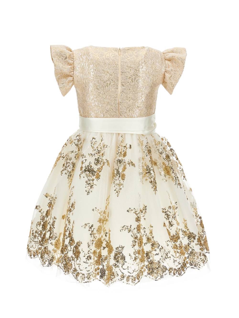 Monnalisa Abito ricamato paillettes Outlet