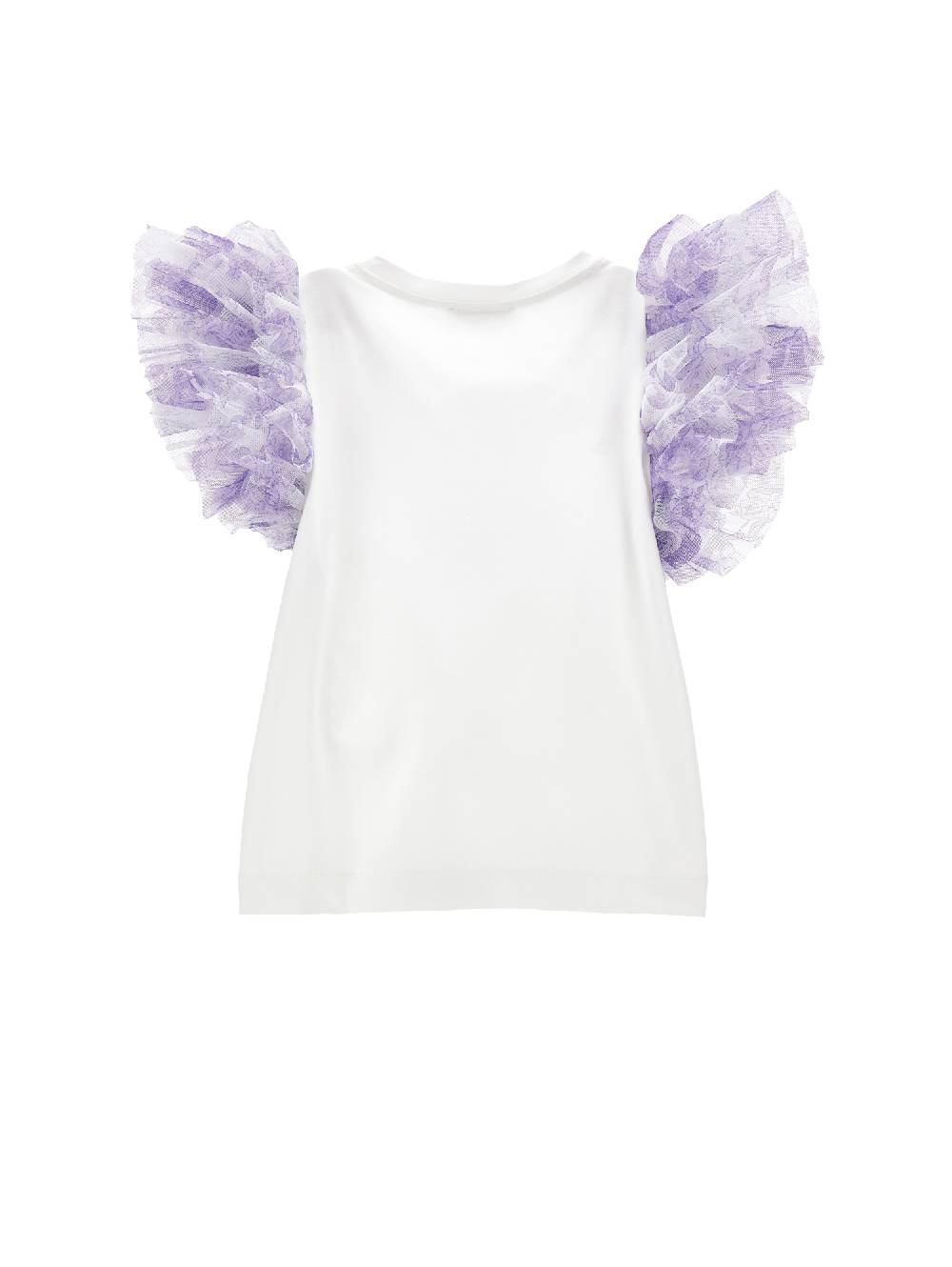 Monnalisa T-shirt con maniche tulle Vendite Flash