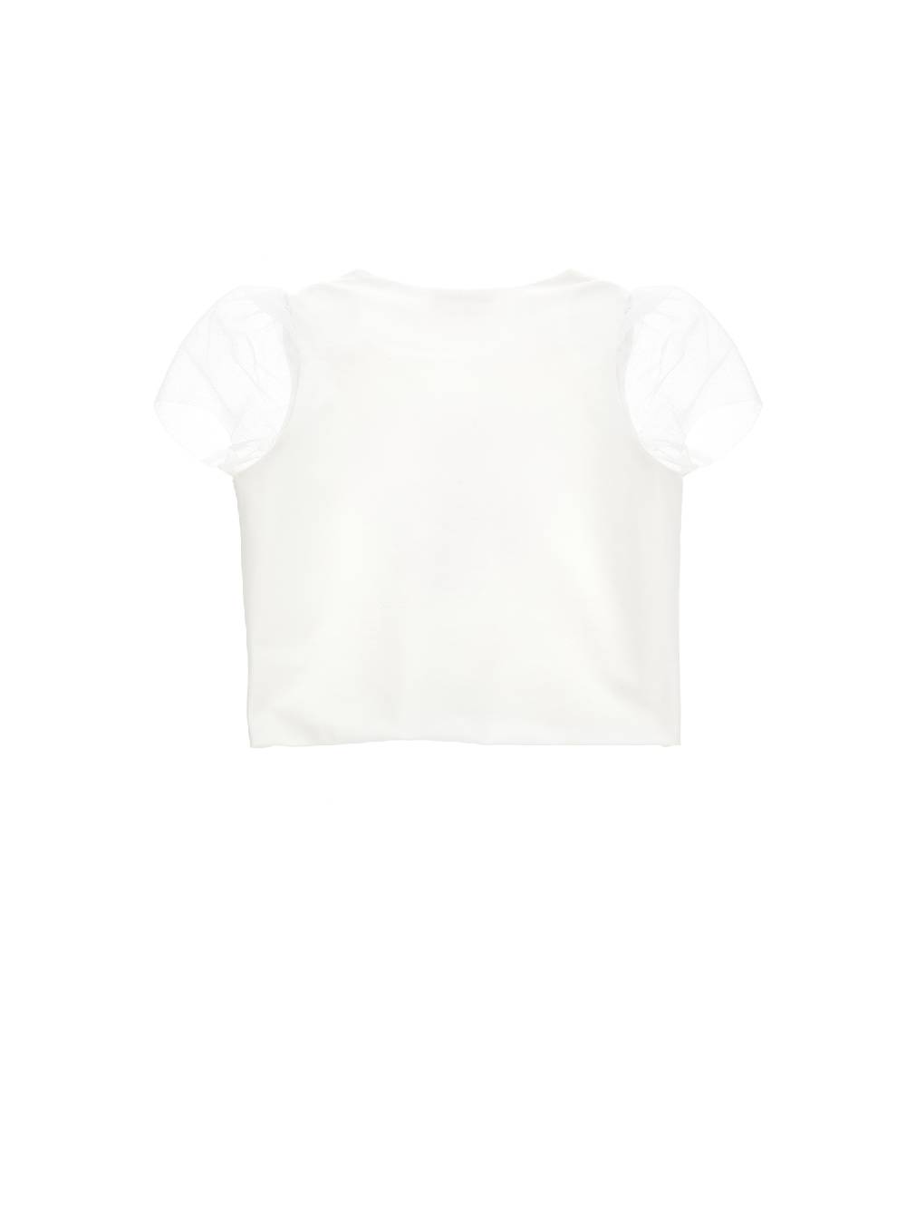 Monnalisa T-shirt cotone organico tulle In Saldo