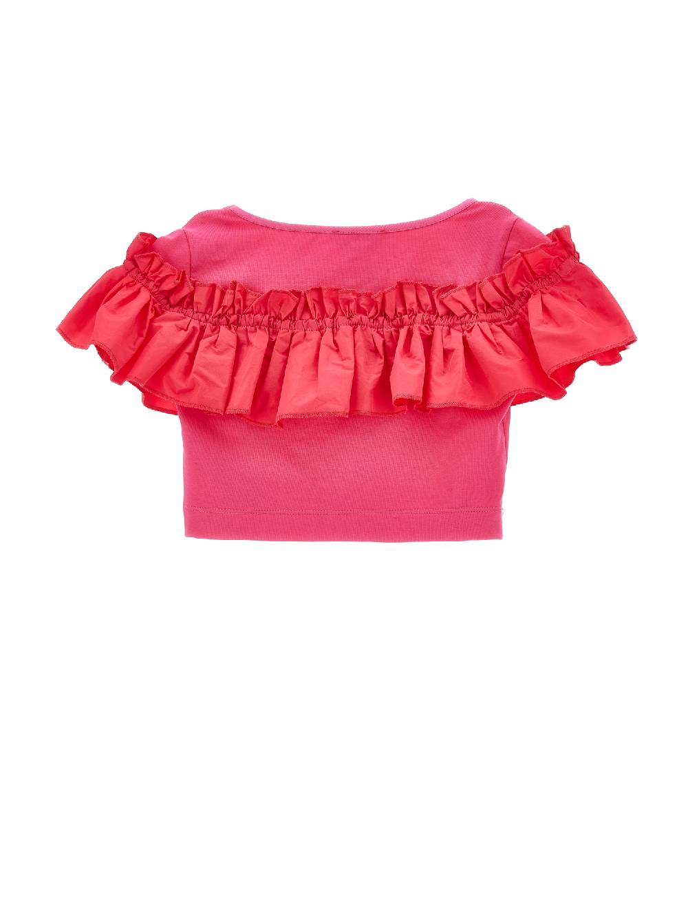 Monnalisa Top cotone con rouches Sconto di tempo limitato