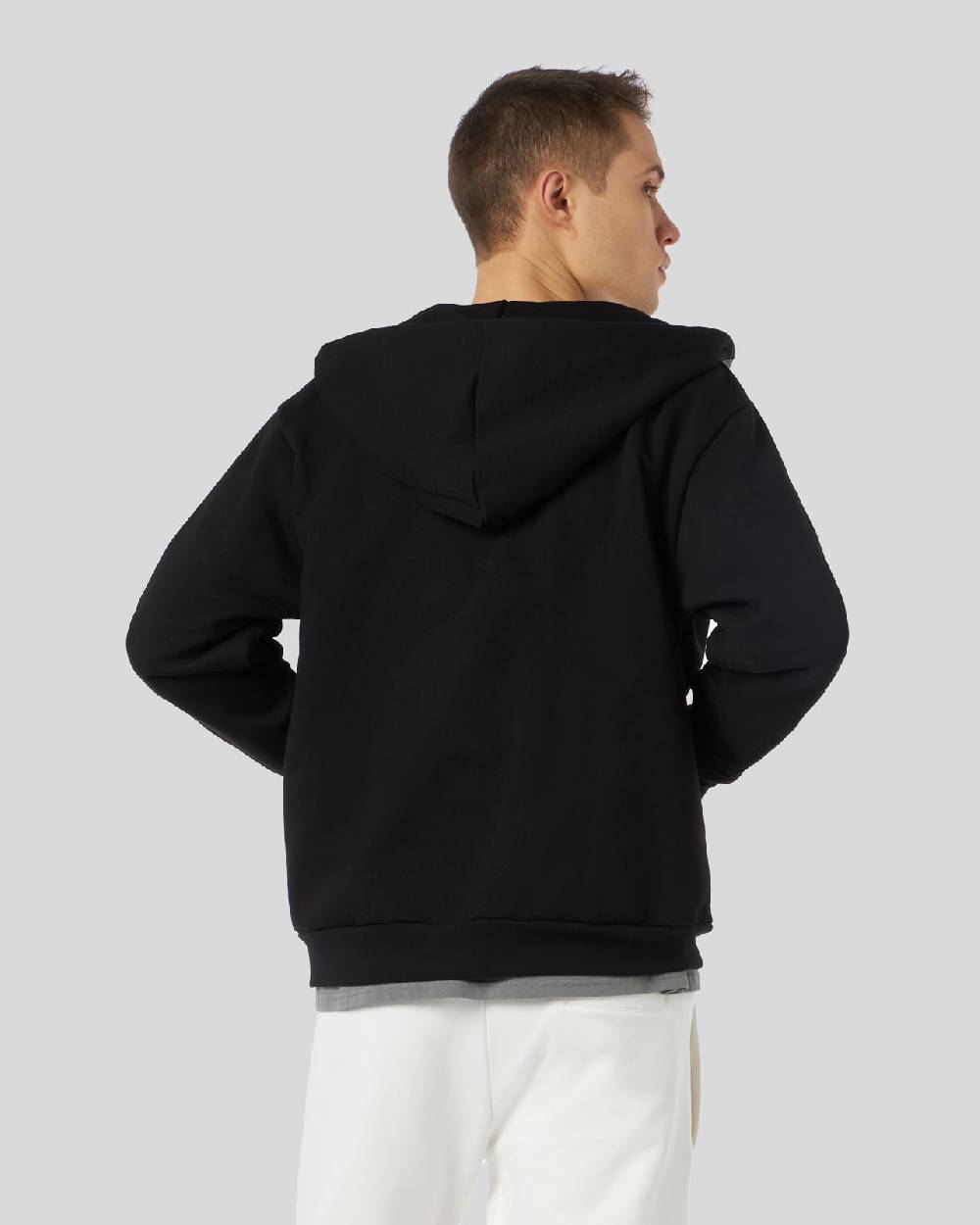 Phobia Archive FELPA CON ZIP NERA CON GOTIC LOGO RICAMATO Offerta Giorno del Papà