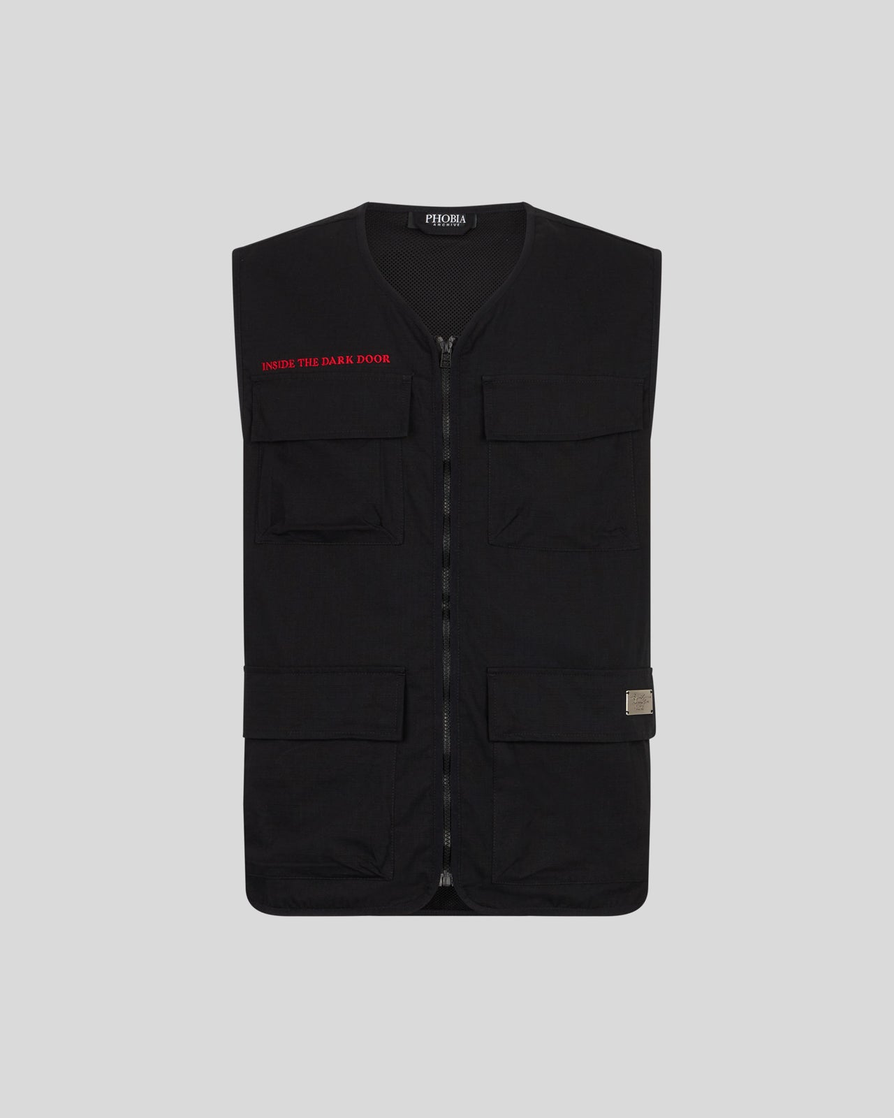 Phobia Archive WORKER GILET NERO CON GRAFICA SCREAMING SKULLS Nuovi prodotti