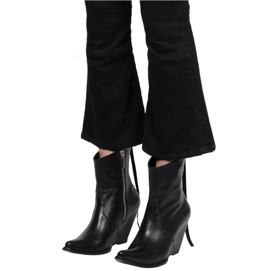BEN TAVERNITI UNRAVEL JEANS IN DENIM STONE LACE UP Moda