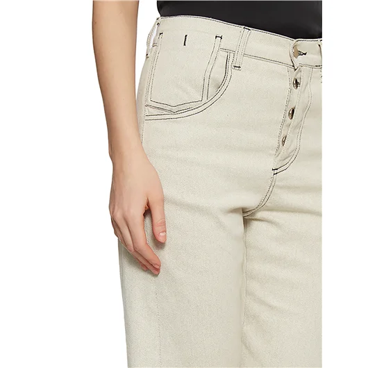 ANDREA YA'AQOV JEANS IN DENIM WIDE LEG 2025