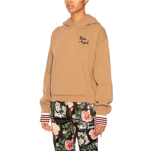 PALM ANGELS MAGLIA IN LANA CON CAPPUCCIO Negozi Online