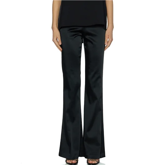 AVENUE MONTAIGNE PANTALONE A ZAMPA IN SATIN MOD.BELLINI Outlet