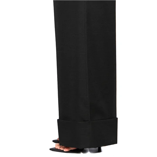 CAPASA PANTALONE AMPIO IN CHECK Vendita Calda