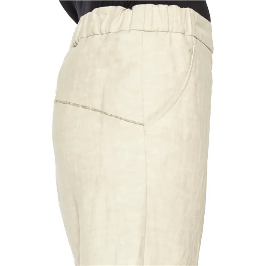 NOSTRASANTISSIMA PANTALONE BAGGY CON IMPUNTURE Negozio